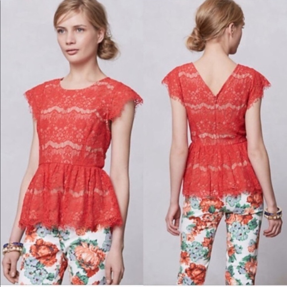 Anthropologie lace top